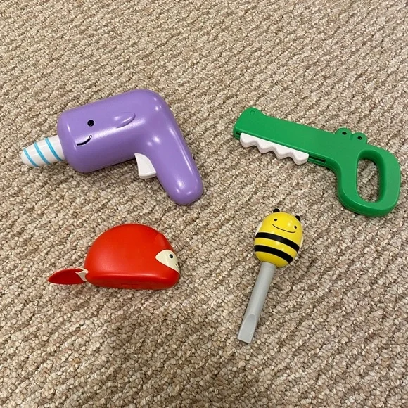 Skip Hop Zoo Crew 4 Pack Toy Tool Set Toddler Pretend Play Tools - Picture 2 of 10